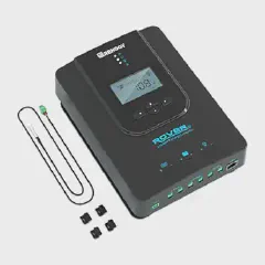 Renogy Rover 30A 12V/24V Auto DC Input MPPT Solar Charge Controller Parameter Adjustable LCD Display Solar Panel Regulator fit for Gel Sealed Flooded and Lithium Battery