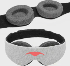 Manta Original Sleep Mask - Maximum Blackout Sleep Mask for Deep Sleep, Adjustable with Detachable Eye Cups, Zero Eye Pressure for Back & Belly Sleepers, Ideal for Travel, Shift Work & Daytime Sleep
