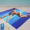 WIWIGO Beach Blanket Waterproof Sandproof Beach Mat 79" X 83"/10'x9' for 2-8 Adults Quick Drying Outdoor Picnic Mat Beach Accessories for Travel, Camping, Hiking
