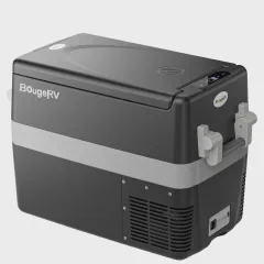 BougeRV 12V Refrigerator Fridge Freezer Portable Car Fridge 42 Quart Electric Cooler 12V/24V DC 110~240V AC for RV Camper Truck Jeep Pickup SUV Van Boat Camping Tailgating