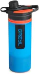 GRAYL GeoPress 24 oz Water Purifier Bottle - Filter for Hiking, Camping, Survival, Travel (Bali Blue)