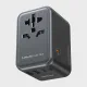 MOMAX Universal Travel Adapter 70W GaN, 3 USB-C PD & 2 USB-A QC, International Power Adapter Outlet, 6-in-1 Wall Charger for Laptop, Phone, European Travel Plug Adapter for UK/US/AUS/JP