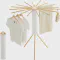 JOOM Tripod Clothes Drying Rack, Garment Rack Portable and Foldable Space Saving Laundry Drying Rack - Drying Rack Clothing Floor Folding Balcony Bedroom Household Wooden