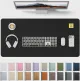 YSAGi Leather Desk Protector, Office Mat, Large Mouse Mat, Non-Slip PU Leather Blotter, Laptop Desk Mat, Waterproof Writing Pad for Office and Home (Black, 31.5" x 15.8")