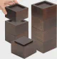 FASONLA Bed Risers (Set of 8) Furniture Risers Lifts Height 2", Oak Solid Wooden Risers for Bed, Furniture, Table, Sofa, Chair Risers with Non-Slip Recessed Hole
