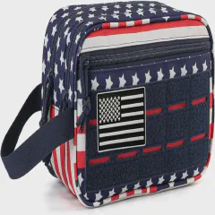 QT&QY Tactical Toiletry Bag Star-Spangled — Dopp Kit with MOLLE for 4th of July Road Trips