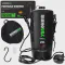 Rhino USA 5 Gal / 20L Portable Solar Camp Shower Essential for Camping Festivals Overlanding Beach Trips Outdoor Shower w/ Pump & Thermometer