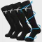 Skicuff 2 Pairs Travel Compression Socks for Women Men 15-25 Mmhg Graduated Knee High Airplane Socks Fight Travel Accessories