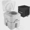 Alpcour Portable Toilet – Compact Indoor & Outdoor Commode w/Travel Bag for Camping, RV, Boat – Piston Pump Flush, 6 Gallon Waste Tank, Built-In Pour Spout & Washing Sprayer for Easy Cleaning