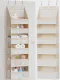 Criusia Over the Door Organizer, 6-Shelf Closet Hanging Storage with 13 Mesh Pockets, 55lbs Capacity Behind the Door Storage for Baby Nursery, Bathroom, Pantry, Dorm